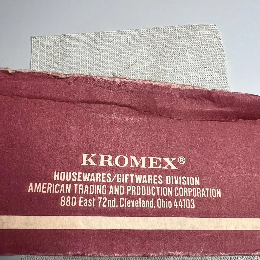 Vintage Kromex Elite Brass‎ Double Sauce Server 2368-24 White Milk Glass Bowls